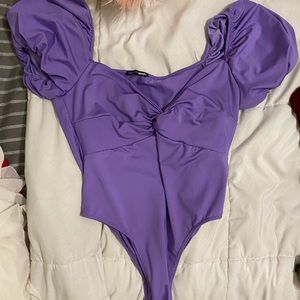 Purple bodysuit